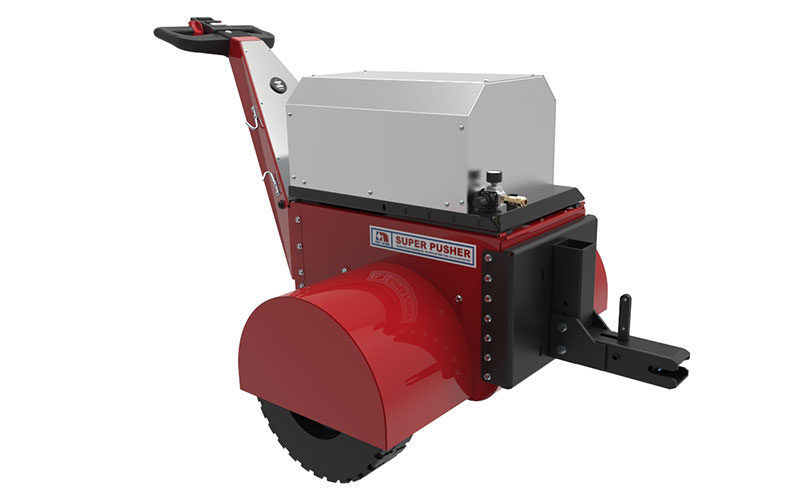 Modified Super Power Pusher with on-board Air Compressor for the Joloda One Shot container loading system Modified Super Power Pusher with on-board Air Compressor for the Joloda One Shot container loading system